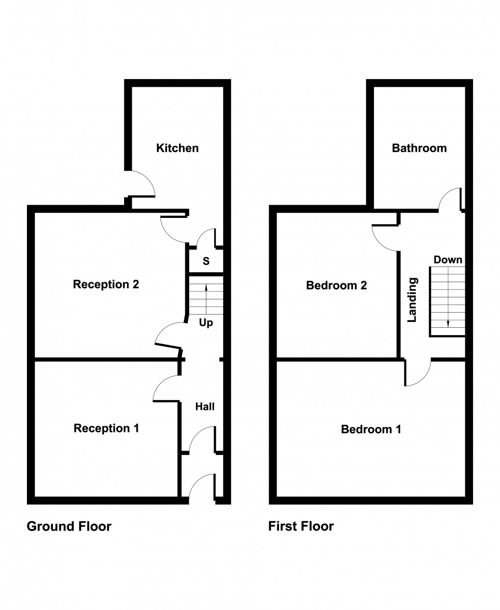 Floorplan for Saxon Terrace, Widnes, Cheshire