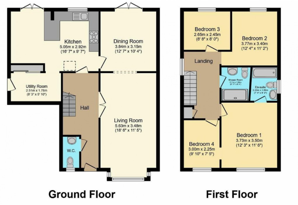 Floorplan for Whickham Close, Widnes, Cheshire