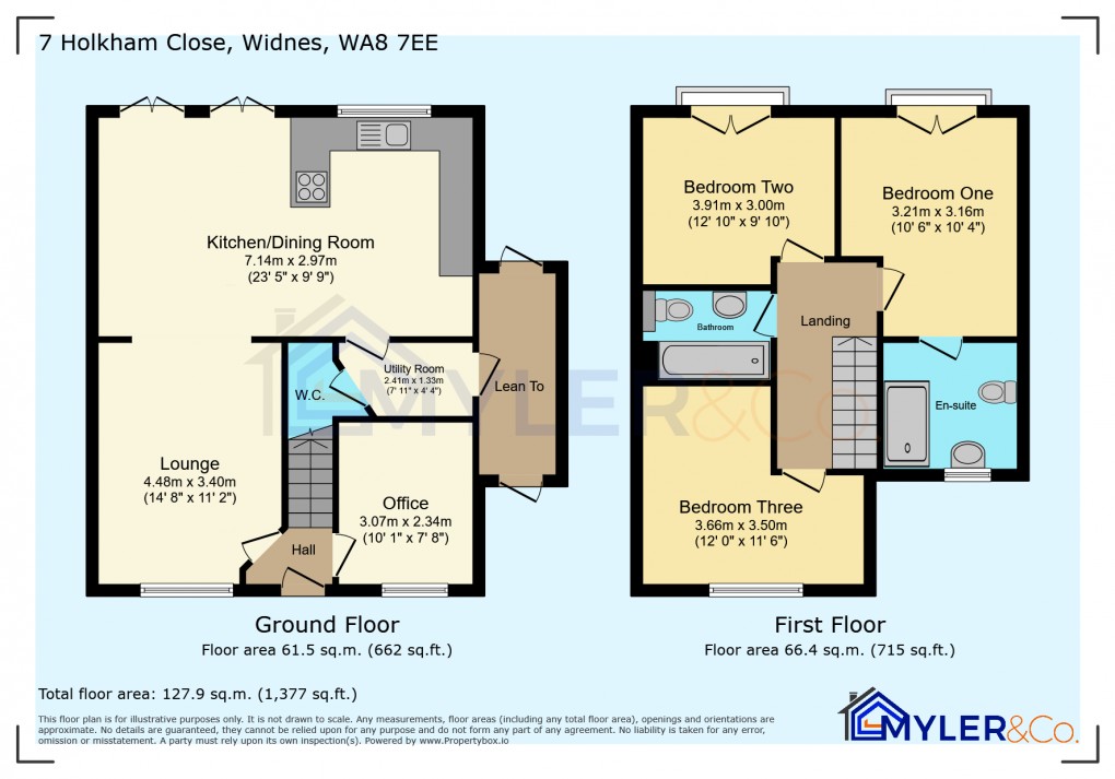 Floorplan for Holkham Close, Widnes, Cheshire