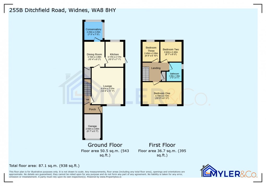 Floorplan for Ditchfield Road, Widnes, Cheshire