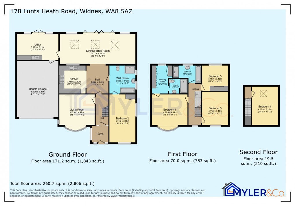 Floorplan for Lunts Heath Road, Widnes, Cheshire