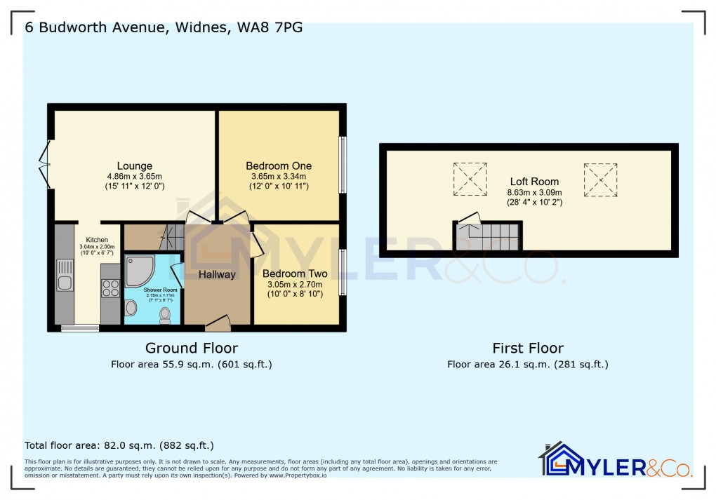 Floorplan for Budworth Avenue, Widnes, Cheshire